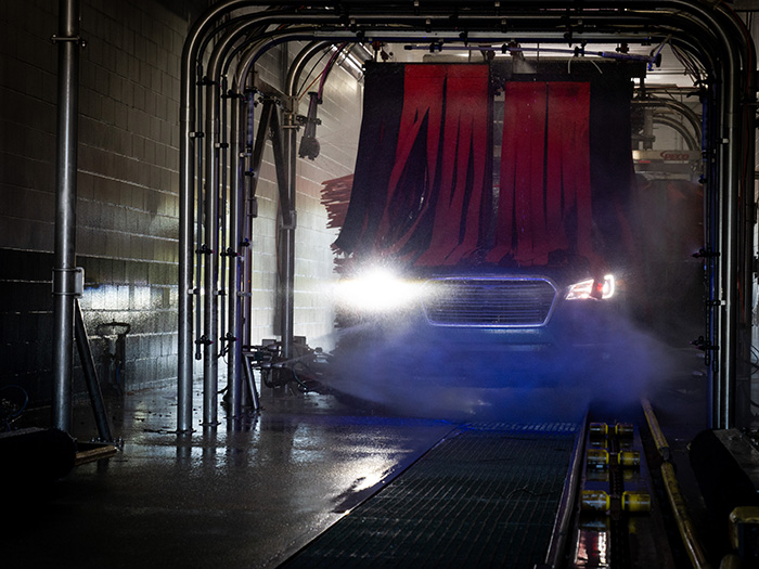 Enjoy a speedy, spotless clean car at Mr. Spotless Car Wash in the Express Tunnel!